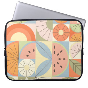 Capa Para Notebook Citrus Watermelon: Patte Geométrica de Abstrato