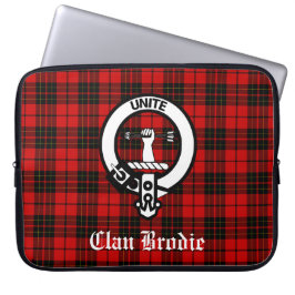 Capa Para Notebook Clan Brodie Crest Crachá e Tartan