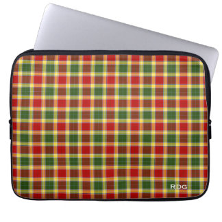 Capa Para Notebook Clan Gibbs e Gibson Tartan Monogrammed