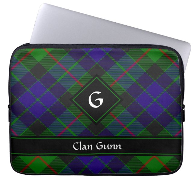 Capa Para Notebook Clan Gunn Tartan Bolsa de laptop (Frente)