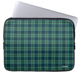 Capa Para Notebook Clan Keith Tartan Green Xadrez Monogrammed