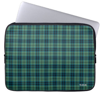 Capa Para Notebook Clan Keith Tartan Green Xadrez Monogrammed