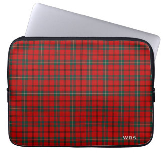 Capa Para Notebook Clan Scott Tartan Red and Green Xadrez Monograma