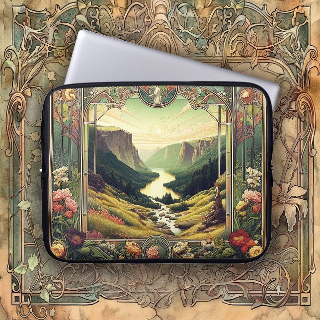 Capa Para Notebook Classic Art Nouvea Landscape Art (Criador carregado)