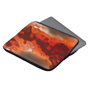 Capa Para Notebook Clássico a ser manchado em tons de vermelho e cora
