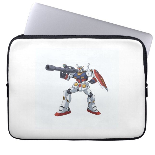 Capa Para Notebook Clássico Ilustração do Mecha Anime RX-78-2 Gundam  (Frente)