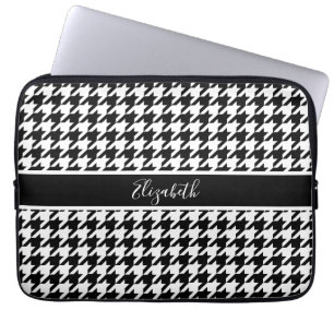 Capa Para Notebook Clássico Neoprene Houndstooth