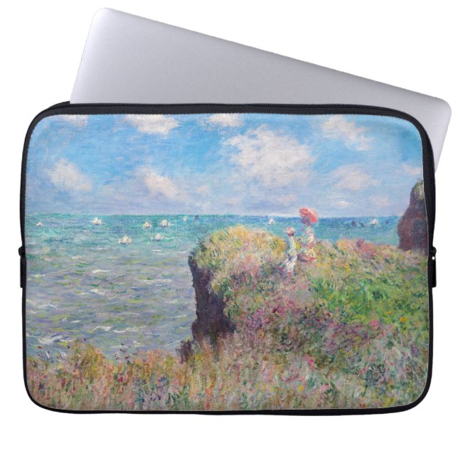 Capa Para Notebook Claude Monet - Cliff Walk em Pourville (Frente)