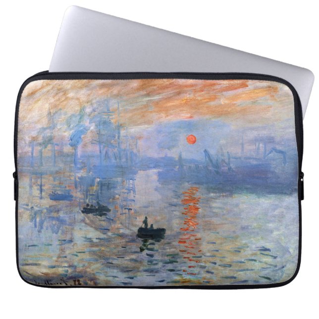 Capa Para Notebook Claude Monet Impression Sunrise 1872 Harbor Art (Frente)