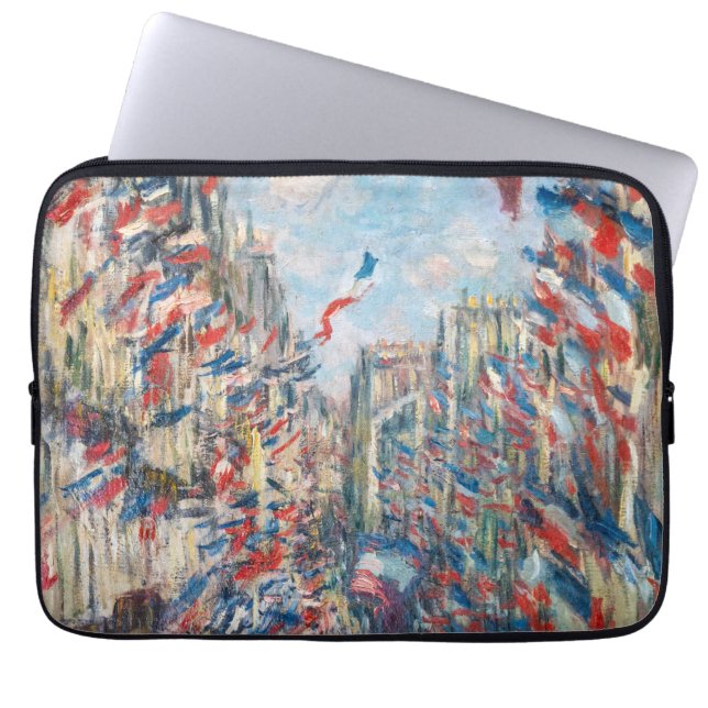 Capa Para Notebook Claude Monet - La Rue Montorgueil - Paris (Frente)
