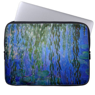 Capa Para Notebook Claude Monet - Lírios d'água com salgueiro chorand