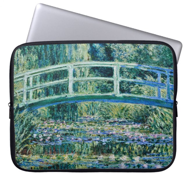 Capa Para Notebook Claude Monet - Lírios De Água E Ponte Japonesa (Frente)