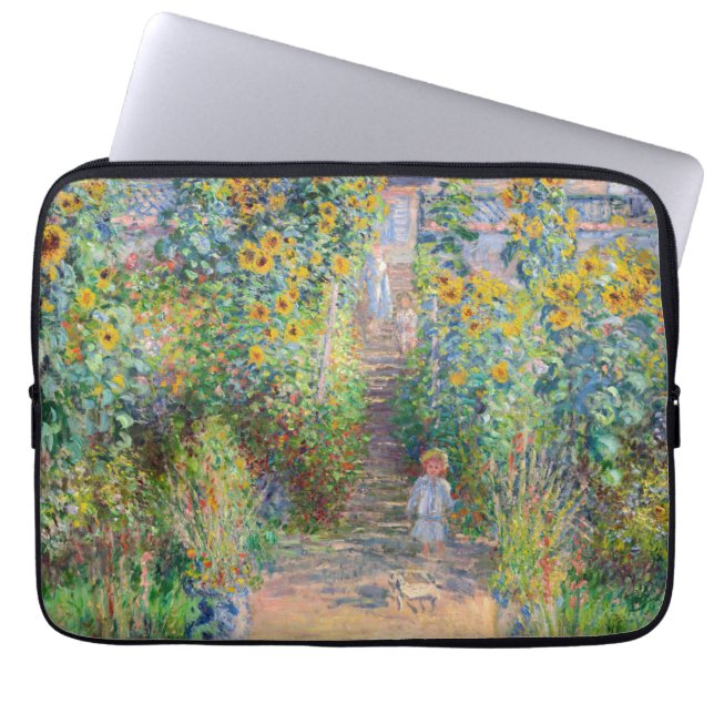 Capa Para Notebook Claude Monet - O Jardim do Artista em Vetheuil (Frente)