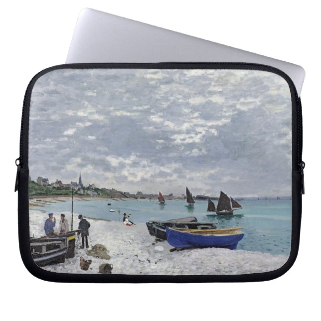 Capa Para Notebook Claude Monet | Praia de Sainte-Adresse (Frente)