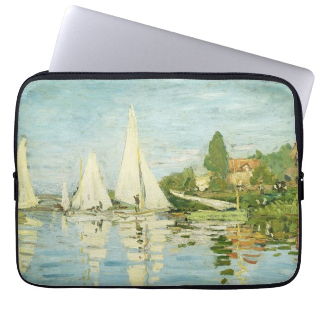 Capa Para Notebook Claude Monet. Regattas em Argenteuil (Frente)