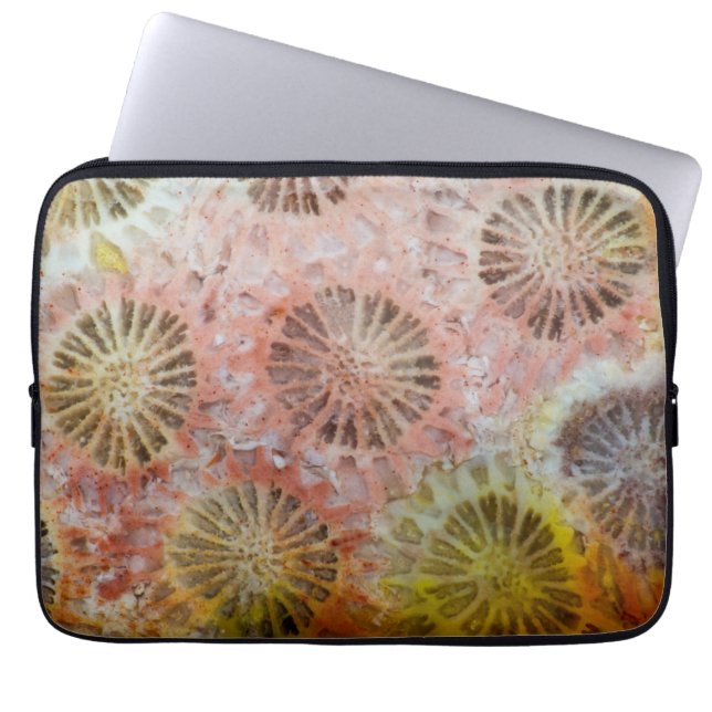 Capa Para Notebook Close-up de Coral Rosa (Frente)