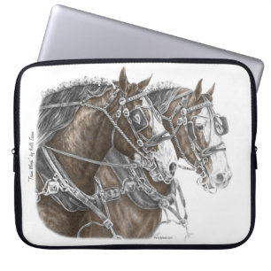 Capa Para Notebook Clydesdale Draft Horse Team