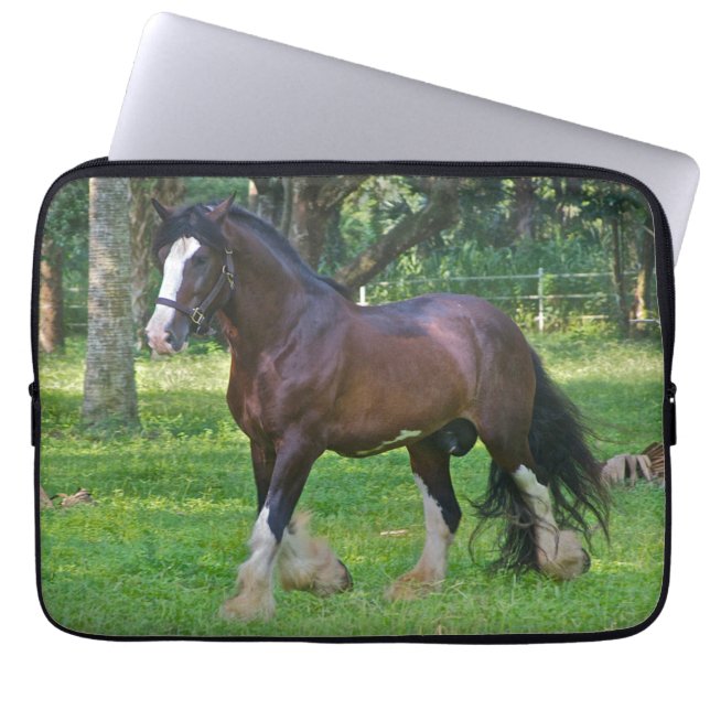 Capa Para Notebook Clydesdale Horse (Frente)