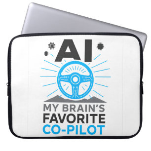Capa Para Notebook Co-Piloto AI - Parceiro inteligente do meu cérebro