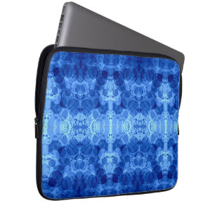 Capa Para Notebook Cobertor com Padrão de Bolhas Azuis