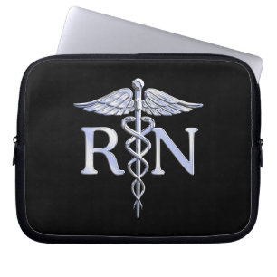 Capa Para Notebook Cobras do Caduceus do RN da enfermeira diplomada