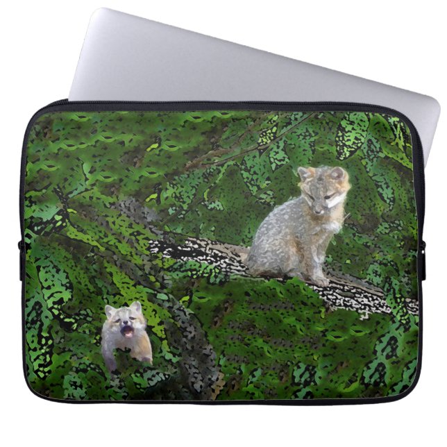 Capa Para Notebook Cobrir de Laptop Fox Howling (Frente)