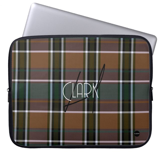 Capa Para Notebook Cobrir de Laptop xadrez com Brown HAMbyWG (Frente)