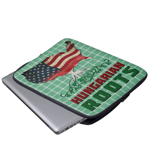 Capa Para Notebook Cobrir Laptop americano húngaro Roots (Frente Inferior)