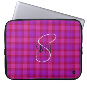Capa Para Notebook Cobrir laptop com HAMbyWG, cor-de-rosa e Xadrez ro