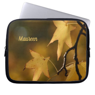 Capa Para Notebook cobrir laptop de folhas amarelas denominado