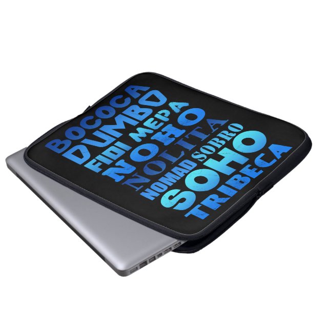 Capa Para Notebook Cobrir Nova Iorque Acronyms Laptop (Frente Inferior)