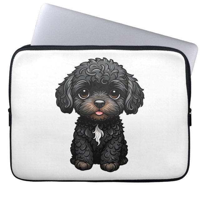 Capa Para Notebook Cockapoo Preto (Frente)