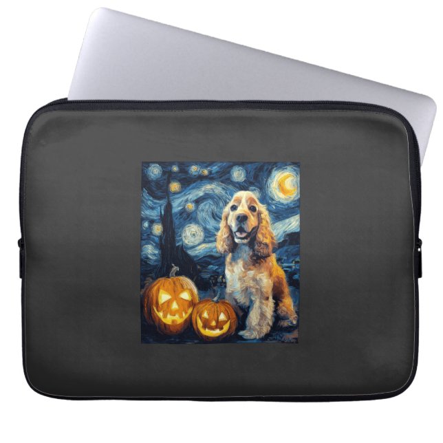 Capa Para Notebook Cocker Spaniel Americano Cachorro Fofo Dia das Bru (Frente)