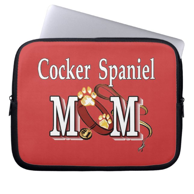Capa Para Notebook Cocker Spaniel Dog Mãe (Frente)