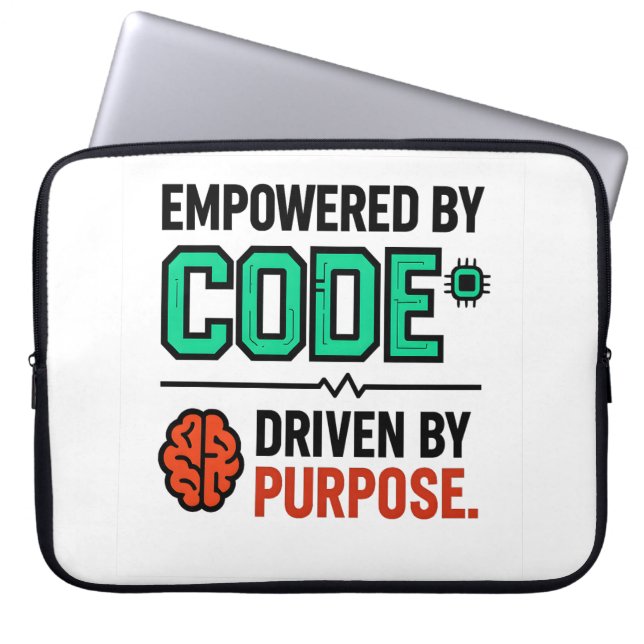 Capa Para Notebook Code With Purpose Laptop Sleeve (Frente)