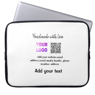 Capa Para Notebook Código QR minimalista simples adicionar logotipo n