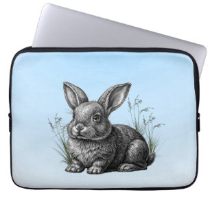 Capa Para Notebook Coelho da Cinza bonita contra o céu azul