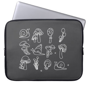 Capa Para Notebook Cogumelos e Bolsas de laptop de caracóis