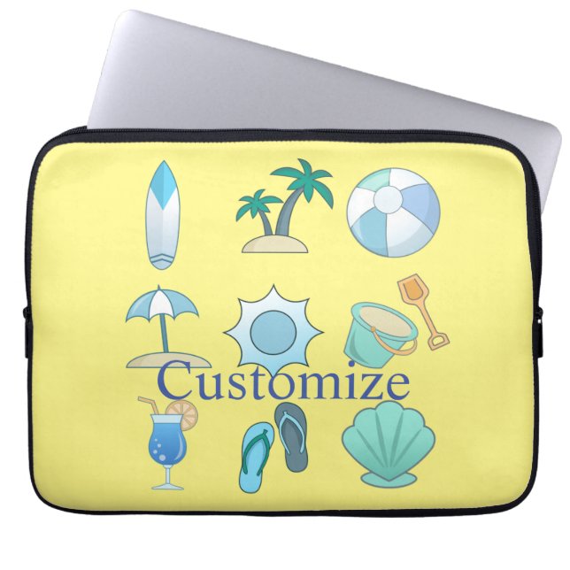 Capa Para Notebook Coisas da vida na praia Thunder_Cove (Frente)
