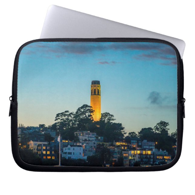 Capa Para Notebook Coit Tower San Francisco – Skyline Photography Art (Frente)