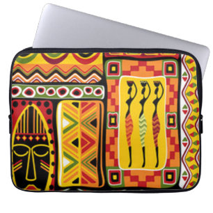 Capa Para Notebook Colagem africana colorida do impressão do teste