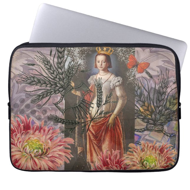 Capa Para Notebook Colagem da Deusa Virgem Celestial: Celestial Vinta (Frente)