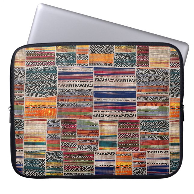 Capa Para Notebook Colagem de colagem de colagem sem falhas impressão (Frente)