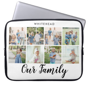 Capa Para Notebook Colagem de Fotos 8 Moderna da Nossa Família