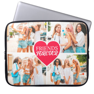 Capa Para Notebook Colagem de Modelo Personalizado Moderno de 4 Fotos