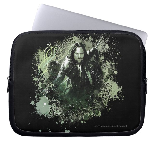 Capa Para Notebook Colagem de vetor Greenish Aragorn (Frente)
