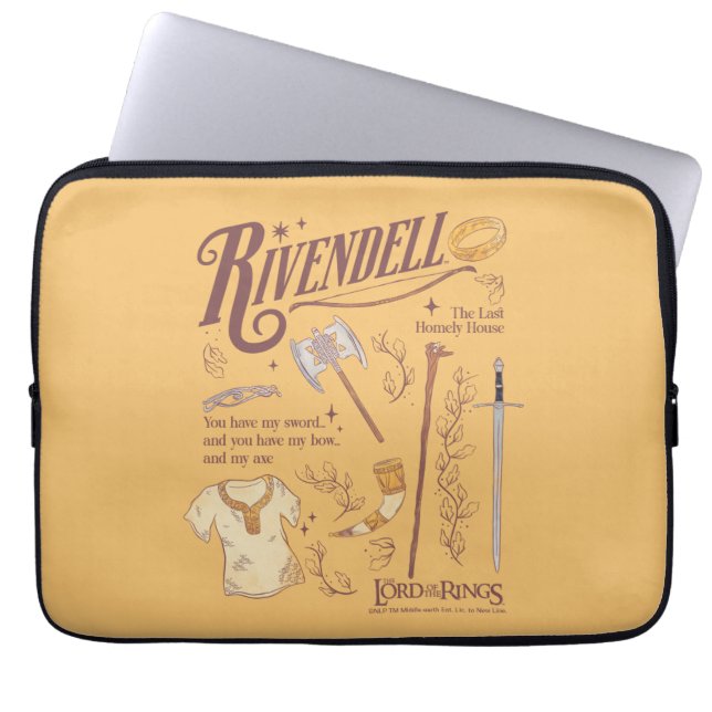 Capa Para Notebook Colagem Gráfica em Aquarela RIVENDELL™ (Frente)