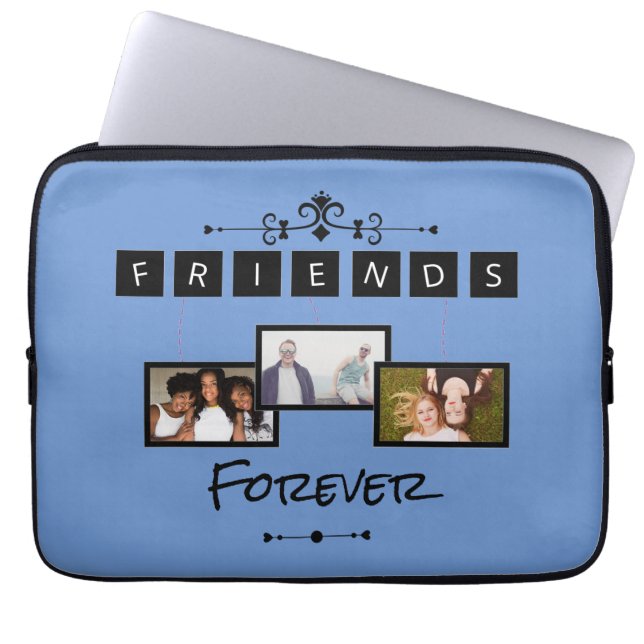 Capa Para Notebook Colagem personalizada de fotos de modelo do dia de (Frente)