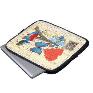 Capa Para Notebook Colagem romântica de Paris