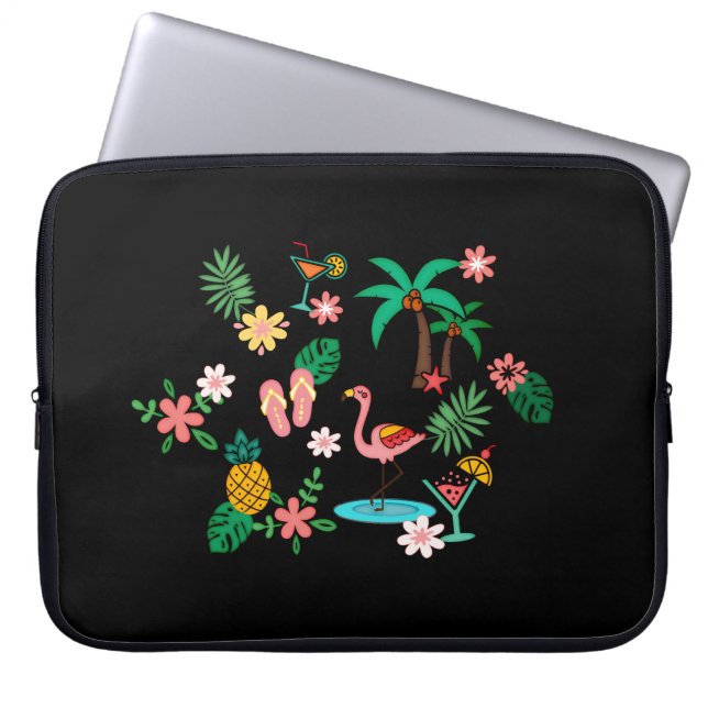Capa Para Notebook Colagem tropical (Frente)